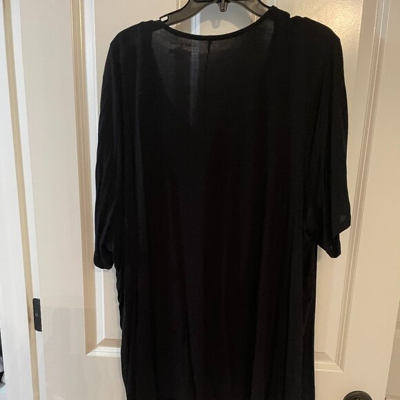 Lane Bryant Black Tshirt with tie in front, 26/28 - Picture 2 of 4